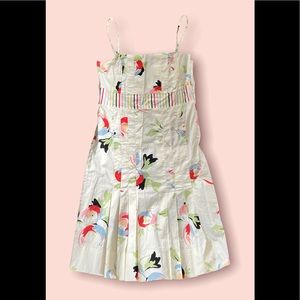 Anthropologie Floral Pleated Dress by Maeve